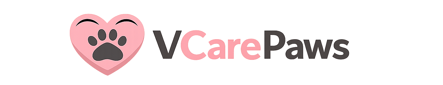 V-Care Paws — heart and paw logo
